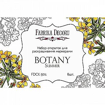 Набір листівок для розфарбовування маркерами "Botany summer" Набір листівок для розфарбовування маркерами "Botany summer"