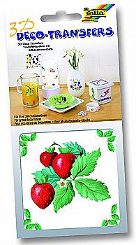 Наліпки 3D декоративні 10*10 см Полуниця, 18107 Folia Наліпки 3D декоративні 10*10 см Полуниця, 18107 Folia