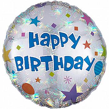 Куля повітряна 18" HB Кульки та зірки, 1202-1019