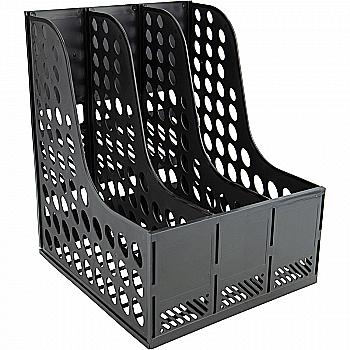 Лоток вертикальний, 3 відділення, чорний, 4041-01-A Лоток вертикальний, 3 відділення, чорний, 4041-01-A