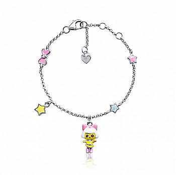 Браслет на ланцюжку "Пінкі", рожевий, 419564900611