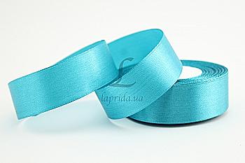 Лента атлас 25 мм-23 м, 47 бирюзовая