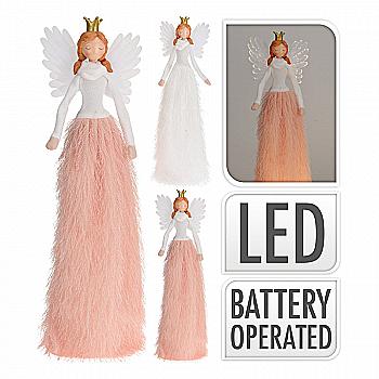 Украшение новогодняя Фигурка "Ангел с LED-подсветкой" 49 см (2 вида), AQS000280 Украшение новогодняя Фигурка "Ангел с LED-подсветкой" 49 см (2 вида), AQS000280
