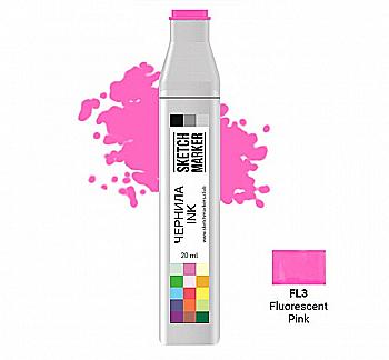 Чорнило для заправки маркера SKETCHMARKER, 20 мл, Флуоресцентний рожевый, SI-FL3 Чорнило для заправки маркера SKETCHMARKER, 20 мл, Флуоресцентний рожевый, SI-FL3