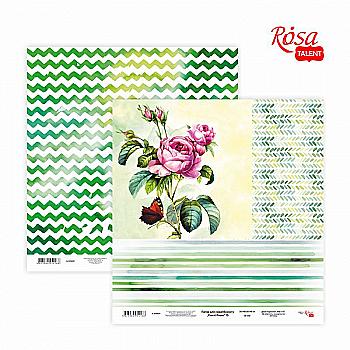 Папір для скрапбукінгу "Floral Poem" 15, двосторонній 30,48*30,48 см, 200 г/м2, Rosa Talent Папір для скрапбукінгу "Floral Poem" 15, двосторонній 30,48*30,48 см, 200 г/м2, Rosa Talent