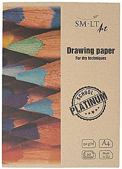 Папка для рисунку Platinum А4, 150 г/м², 20 арк, Smiltainis Папка для рисунку Platinum А4, 150 г/м², 20 арк, Smiltainis