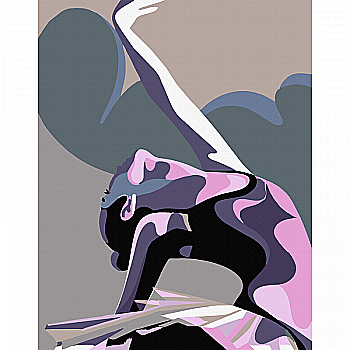 Набір-стандарт, картина за номерами "Ballet Dancer 2" 35*45 см, Rosa Start Набір-стандарт, картина за номерами "Ballet Dancer 2" 35*45 см, Rosa Start