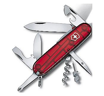 Нож Spartan Lite, 91 мм/15предм/красн. прозорий Vx17804. T