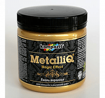Краска акриловая эмаль Metalliq Kompozit золото 0,5 кг Краска акриловая эмаль Metalliq Kompozit золото 0,5 кг