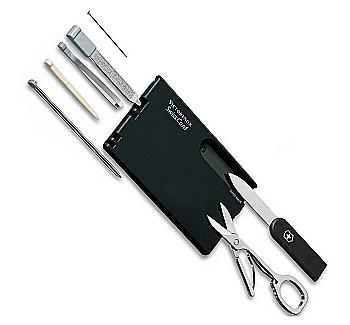 Нож Swisscard, 82*54*4 мм/10предм/черн/ножн/ручка Vx07133