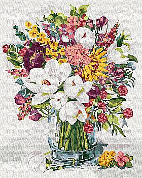 Набір для розпису по номерах 40*50 см "Аромат літа", KHO3018