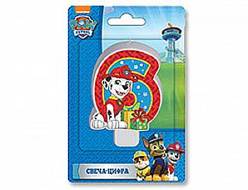Свічка-цифра "6" Щенячий Патруль, 1502-2289