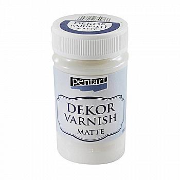 Лак финишный на водной основе Dekor varnish, матовый, 100 мл, Pentart Лак финишный на водной основе Dekor varnish, матовый, 100 мл, Pentart