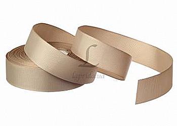Стрічка репсова 2,5 cм-18 м, GX-203 бежева