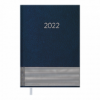 Щоденник датований A5, 2022, Parallel, синій, BM.2107-02