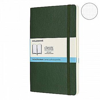 Блокнот Миртовый Зеленый мягкий средний точка, Moleskine Classic, QP619K15 Блокнот Миртовый Зеленый мягкий средний точка, Moleskine Classic, QP619K15