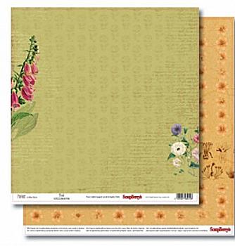 Папір для скрапбукінгу 30,5*30,5 см 190 гр/м двост. У лісі. Галявинка (10)