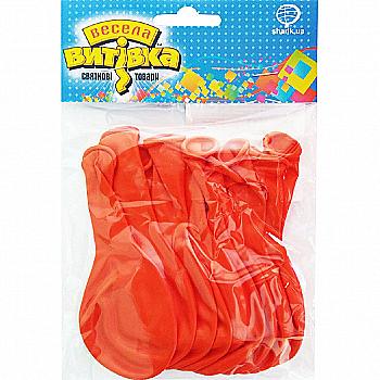 Набір кульок латексних помаранчевий 25 см 10 од, 1111-5118