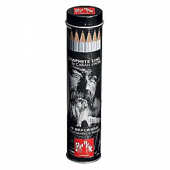 Набор карандашей Caran d`Ache Graphite Line, мет. тубус, 15 шт., 775.315 Набор карандашей Caran d`Ache Graphite Line, мет. тубус, 15 шт., 775.315