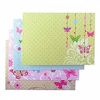 Основа для листівок з кольоровими конвертами "Flutter" 10,5*14,8 см, ZB.18228-AD