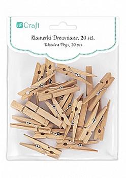 Дерев`яні прищіпки 4,8 см 20 шт., CEOZ-128 DpCraft Дерев`яні прищіпки 4,8 см 20 шт., CEOZ-128 DpCraft
