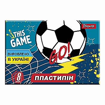 Пластилін 8 кол. "Team football" , 1 Вересня, 540556 Пластилін 8 кол. "Team football" , 1 Вересня, 540556