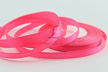 Лента атлас розовая 7 мм-23 м  147 (339)