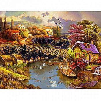 Алмазная мозаика "Деревенские сады", без подрамника 30*40 см, H8300 Алмазная мозаика "Деревенские сады", без подрамника 30*40 см, H8300