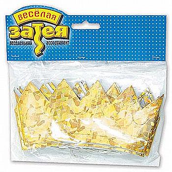 Корона гологр. малая золотая 6 ед., 1501-0399