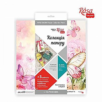 Набор бумаги для скрапбукинга "Floral Poem", двусторонняя 30,48*30,48 см, 200 г/м2, 16 листов, Rosa Talent Набор бумаги для скрапбукинга "Floral Poem", двусторонняя 30,48*30,48 см, 200 г/м2, 16 листов, Rosa Talent