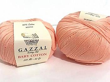Пряжа Baby Cotton №3412/3469 персик бавовна 60% акрил 40% 50гр 165 м Пряжа Baby Cotton №3412/3469 персик бавовна 60% акрил 40% 50гр 165 м