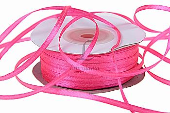 Лента атлас 3 мм-91 м, 14, малиновая