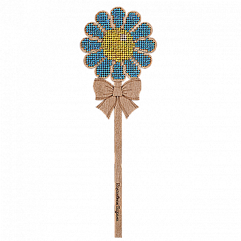 Набор для вышивания бисером по дереву "Ромашка", FLK-048