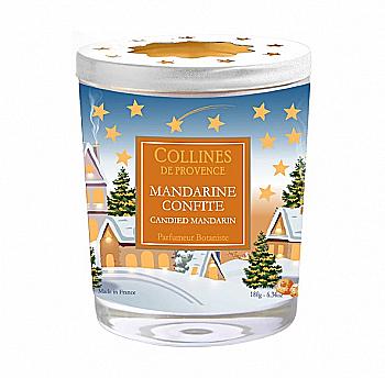 Свічка "Мандаринові цукати" 180 г, C3308MCO, Collines de Provence Свічка "Мандаринові цукати" 180 г, C3308MCO, Collines de Provence