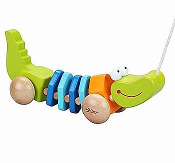 Іграшка дерев`яна Classic World "Каталка Крокодильчик", 3301 Іграшка дерев`яна Classic World "Каталка Крокодильчик", 3301