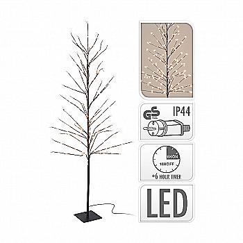 Ялинка декоративна з LED-підсвіткою 180 см/480 мікроламп, коричневий дріт 5 м, AX5306340 Ялинка декоративна з LED-підсвіткою 180 см/480 мікроламп, коричневий дріт 5 м, AX5306340