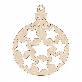 Заготівка дерев`яна Ялинкова іграшка Куля 50*60 мм, в асортименті 207 Заготівка дерев`яна Ялинкова іграшка Куля 50*60 мм, в асортименті 207