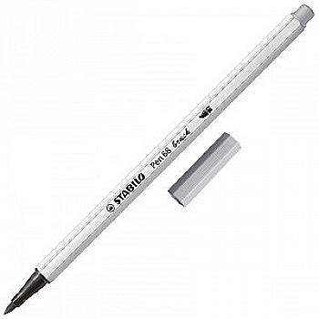 Ручка Stabilo Pen 68 brush 95 medium cold grey, 14.2490 Ручка Stabilo Pen 68 brush 95 medium cold grey, 14.2490