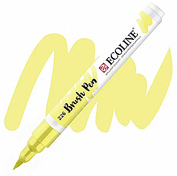 Кисть-ручка Ecoline Brushpen (390), Пастельный желтый, Royal Talens Кисть-ручка Ecoline Brushpen (390), Пастельный желтый, Royal Talens