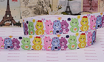 Лента репсовая с принтом Мишки 04, ТМ "Шанталь"