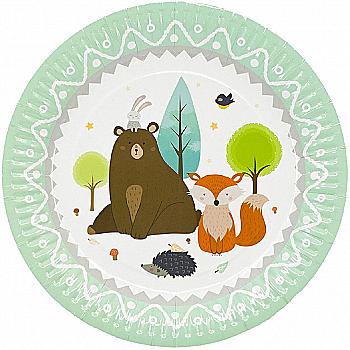 Тарілка паперова Лісові Друзі, 23 см 6 од, 1502-3897