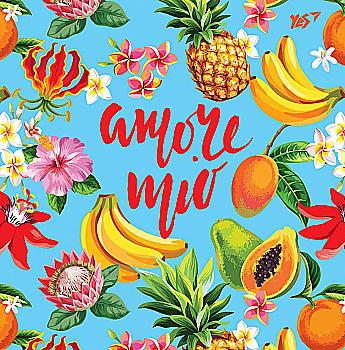 Блокнот 150*150 мм, 64 арк. "Tropical vibes" YES 151529
