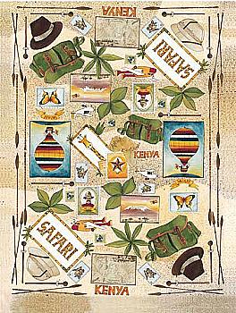 Карта декупажна 50*70 см, Сафарі, 80 г/м², CAL.088 Calambour