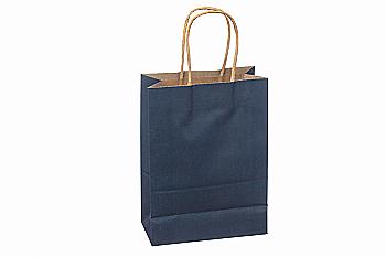 Подарунковий пакет темно-синій 15*8*21 см, 3-2117