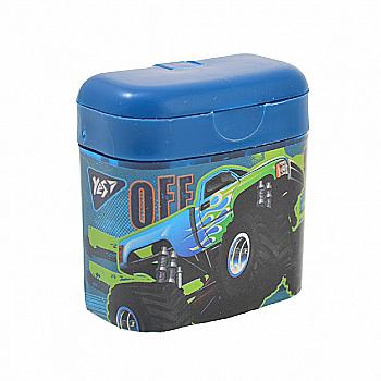 Чинка подвійна з кришкою "M-Trucks" YES, 620410 Чинка подвійна з кришкою "M-Trucks" YES, 620410