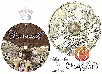 Карта декупажна А4 Французькі циферблати, 45 г/м², 01107