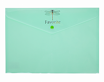 Папка-конверт А4 на кнопке Pastel, мятная BM.3953-38