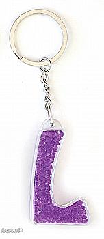 Брелок буква "L", сиреневая, 554280 Брелок буква "L", сиреневая, 554280