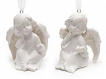 Статуетка порцелянова "Янгол" 7 см, на підвісі, 495-415