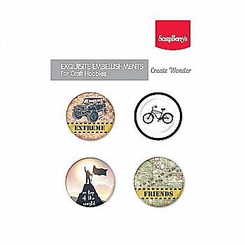 Набір металевих фішок № 1 Чоловічі хоббі, SCB340002035